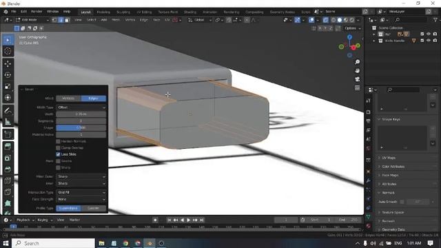 How to Make Knife Modelling in blender 2024 смотреть онлайн