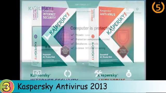 TOP 5 ANTIVIRUS PC 2013 смотреть онлайн
