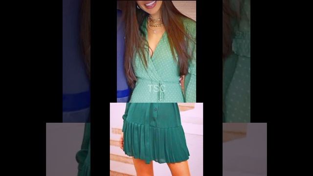 Cute Stylish Green Cocktail Party Mini A-line Dress Outfit Ideas | Look Fab In Mini Dress Outfit смотреть онлайн