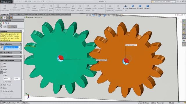 Solidworks Assembly tutorial in Hindi: Gear Mate смотреть онлайн