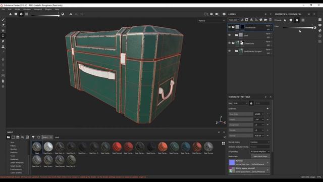 Sci-fi Crate FULL TUTORIAL for Beginners | Texturing in Substance Painter - PT.4 смотреть онлайн