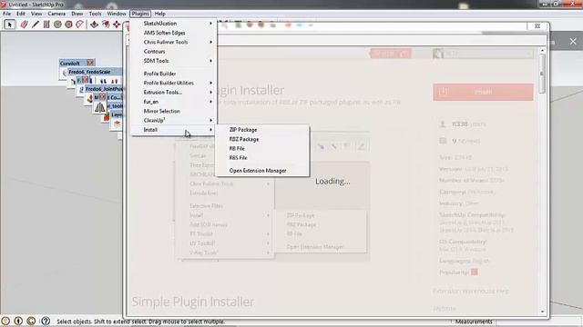 01.04. Cai dat mot so Plugins bang Extension Warehouse смотреть онлайн