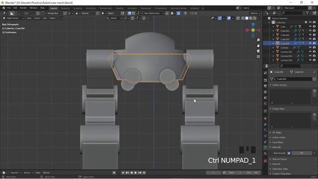 Sci-Fi Mech(robot) Modeling in Blender Bangla for beginners-(part-03)-mds design смотреть онлайн