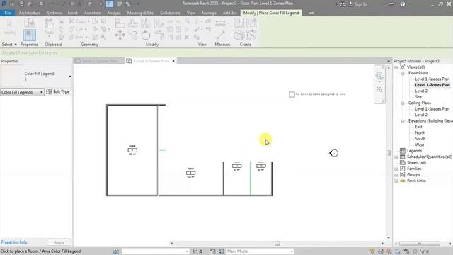 4.4 Zoning and Color Fill Legend - Revit MEP 2021- Hindi смотреть онлайн
