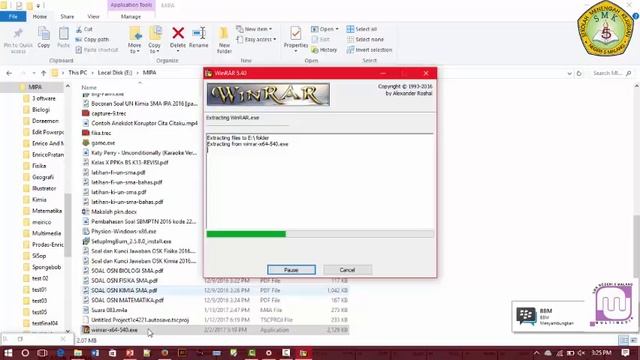 Tutorial pengistalan Utility (WinRAR) смотреть онлайн