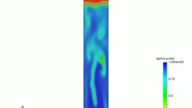 gas injection in water CFD multiphase simulation смотреть онлайн