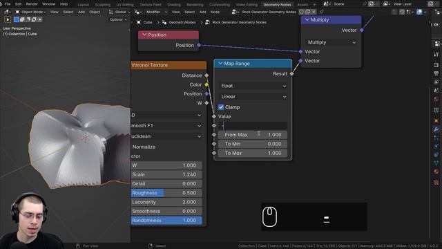 Rock Generator - Geometry Nodes (Blender Tutorial) смотреть онлайн