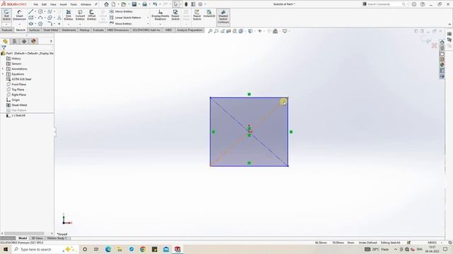 |How to work in Solidworks Sheetmetal Module|Base Flange+Feature Manager Tree| смотреть онлайн