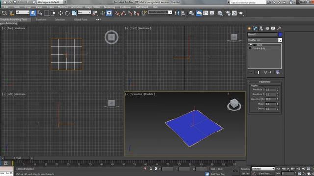 3ds max tutorial: how to ripple a plane смотреть онлайн