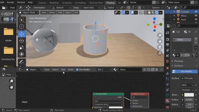 Como crear el Material Cristal en Blender 2.9 - Shader Glass смотреть онлайн