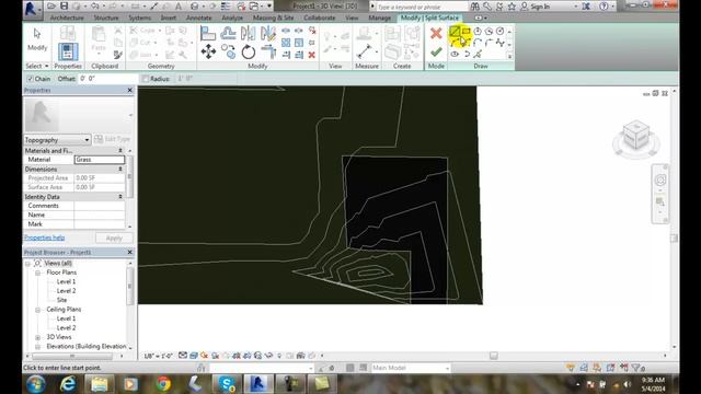 Revit 09-04 Splitting a Toposurface смотреть онлайн