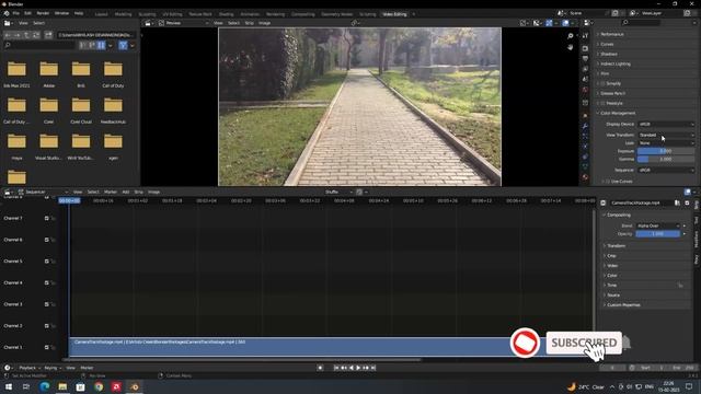Lesson 1 | Convert video file into image sequence in Blender 3D | Camera tracking course | English смотреть онлайн
