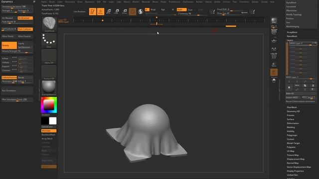 026 ZBrush 2021 Animation Cache Record, Playback, and Scrub Deformation Over Time смотреть онлайн