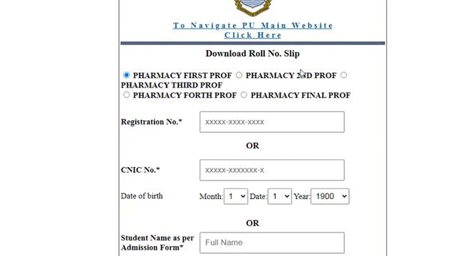 How to download Roll Number Slips of Doctor of Pharmacy | Punjab University смотреть онлайн