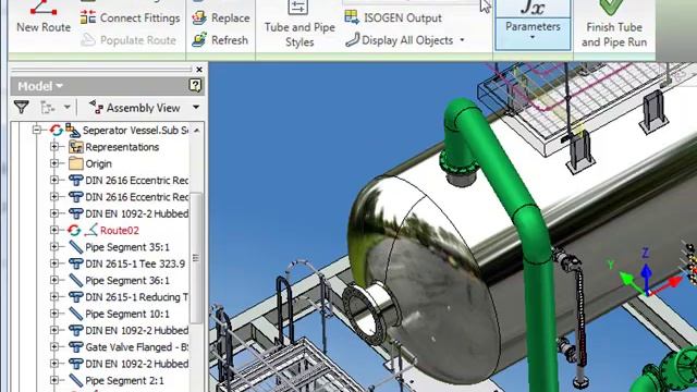 Inventor 2010 Tube and Pipe Routing смотреть онлайн