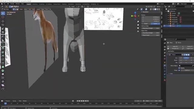 Blender - Low Poly Fox Speed Modeling смотреть онлайн