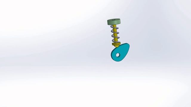 Cam and Follower Mechanism Animation SOLIDWORKS 16 смотреть онлайн