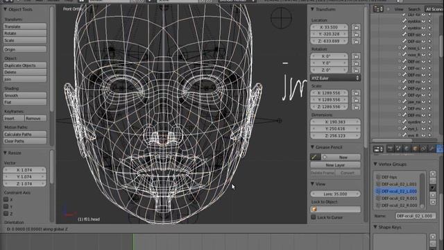 Blender auto face rig first test with mocap c3d data смотреть онлайн
