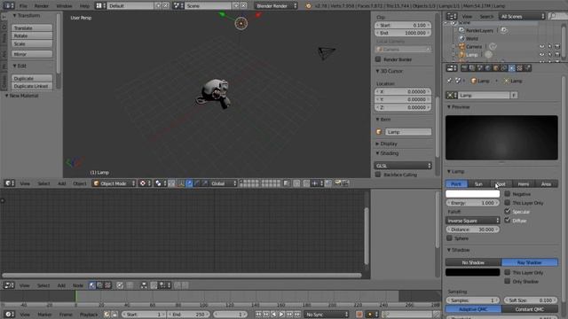 Blender 2.78 PBR Viewport Shading Shadows (Tutorial2) смотреть онлайн