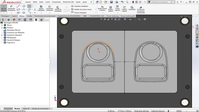 TUTORIAL SOLIDWORKS | CRIANDO CANAL DE INJEÇÃO COM UM CLIQUE смотреть онлайн
