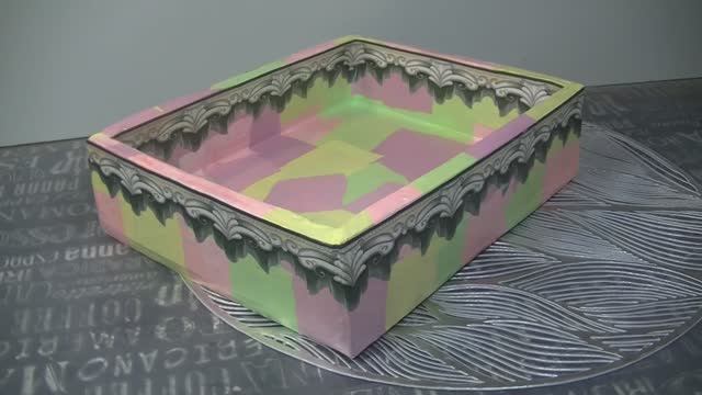 ДЕКОР КАРТОННЫХ КОРОБОК ГАЗЕТАМИ , САЛФЕТКАМИ И БУМАГОЙ М4. смотреть онлайн