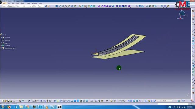 Use WRAP SURFACE TO FLAT SOLID PART with CATIA смотреть онлайн