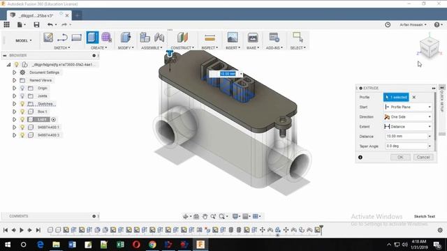 Design in fusion 360 (7th part) смотреть онлайн