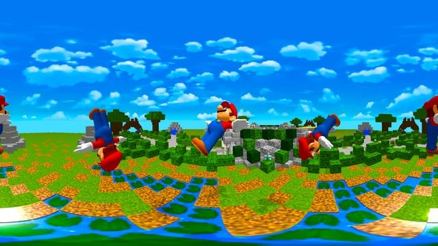 360° VR Super Mario Bloopers Soft Body Simulation Minecraft смотреть онлайн