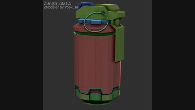 ZBrush 2021.5 / ZModeler / hard surface modeling timelapse смотреть онлайн