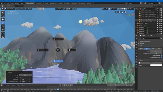 Blender Sunset Lighting Tutorial | Low Poly Landscape Part 6 смотреть онлайн