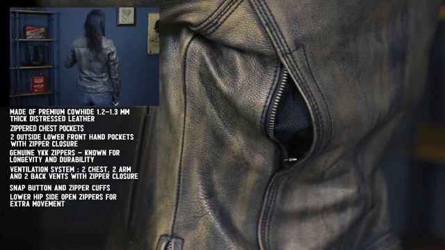 Milwaukee Leather MLL2550 Ladies Distressed Brown Leather Vented Scooter Jacket смотреть онлайн