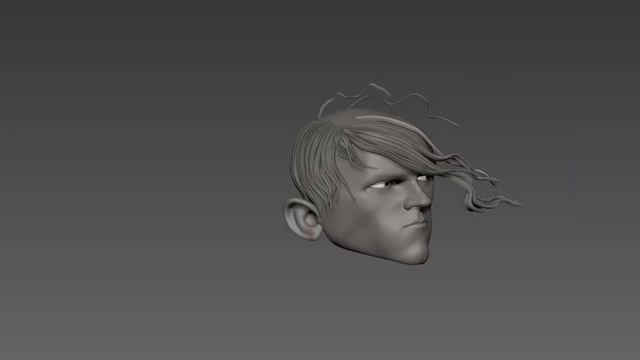 Young Arthur face and hair on Zbrush - Artstation Challenge "The Legend of King Arthur" смотреть онлайн
