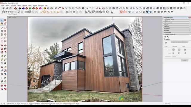 SketchUp DEBUTANT - Modeliser à partir d'une photo + rendu VRAY смотреть онлайн