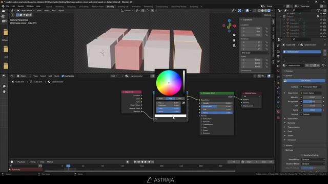 Random color in Blender смотреть онлайн