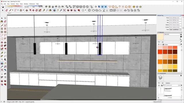 KITCHEN DESIGN #1 MAKE 3D KITCHEN WITH SKETCHUP AND VRAY! смотреть онлайн