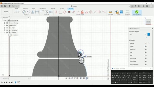 Rook - Revolve and Patterns - Fusion 360 смотреть онлайн
