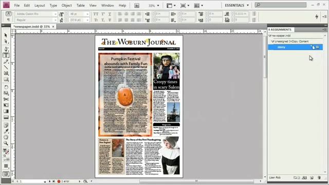 Adope Flash Tutorial CS4 Importing an InCopy File into InDesign смотреть онлайн