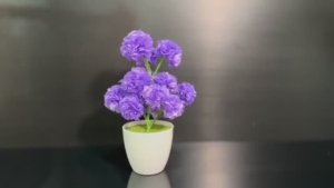 Цветы своими руками из мусорного пакета и проволоки 💝💜💜