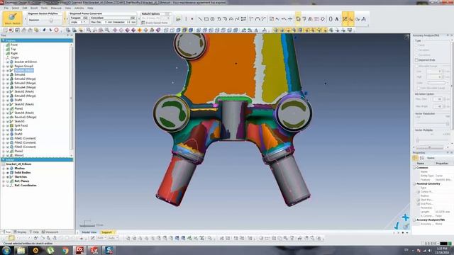 Casting Bracket - Geomagic Design X (3D Scanning Conversion) Part 04 смотреть онлайн