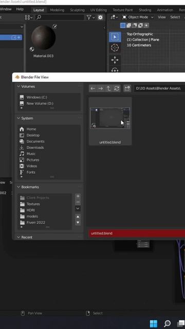 Make Your Own Asset Library Blender #shorts смотреть онлайн