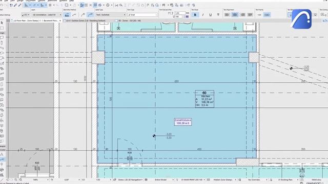 Show Zones and Customize Their Information in Any Documentation View in Archicad смотреть онлайн