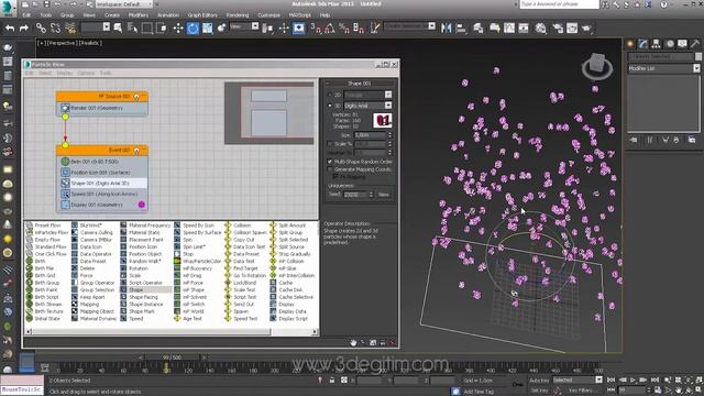 3ds Max Particle Flow Shape Özelliği смотреть онлайн