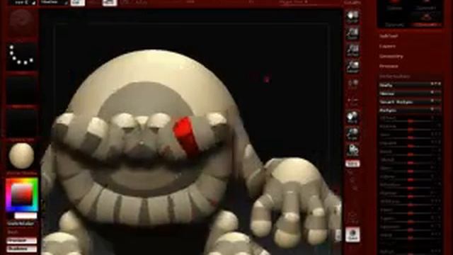 ZBrush_practice(Zsphere Production process) смотреть онлайн