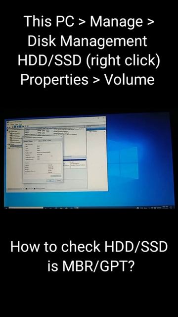 How to check HDD/SSD drive is MBR or GPT? #Shorts смотреть онлайн