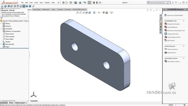 5 - Tools for Viewing Templates | SolidWorks 2018 Part смотреть онлайн