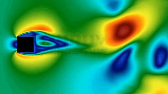 Flow Over The Rectangular Cylinder | ANSYS FLUENT ANIMATION | Unsteady Simulation | Dhruv Panchal смотреть онлайн