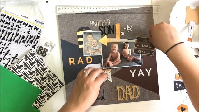 Kira's Scrapbook Layout Process: Father's Day Edition смотреть онлайн