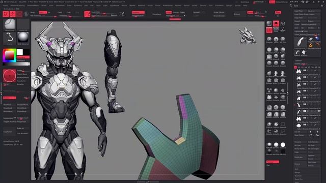 Terminal Knight ZBrush Timelapse смотреть онлайн