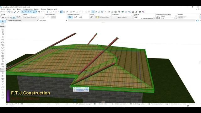 comment placer les tuiles ou tôles faitières dans ArchiCAD смотреть онлайн