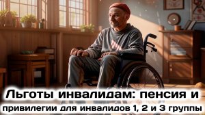 Льготы Инвалидам: Пенсия и Пособия Для Инвалидов 1, 2 и 3 группы